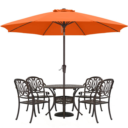 ABCCANOPY 10ft coral canopy provides broad shade for outdoor gatherings.