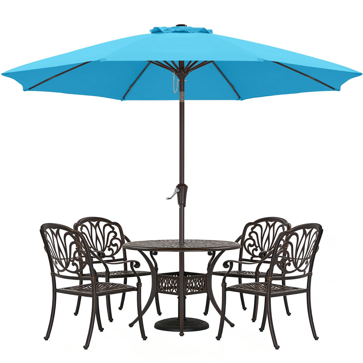 ABCCANOPY 10ft aquamarine canopy umbrella shading outdoor seating area