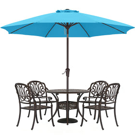 ABCCANOPY 10ft aquamarine canopy umbrella shading outdoor seating area