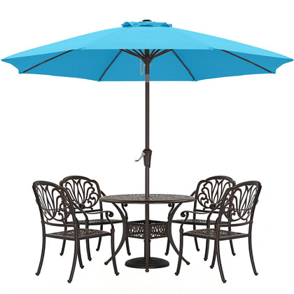 ABCCANOPY 10ft aquamarine canopy umbrella shading outdoor seating area