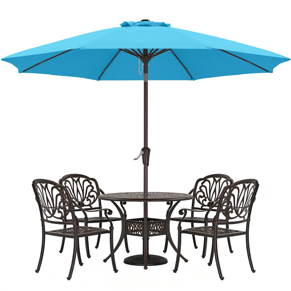 ABCCANOPY 10ft aquamarine canopy umbrella shading outdoor seating area
