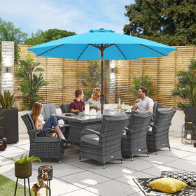 ABCCANOPY aquamarine umbrella pole providing sturdy support outdoors