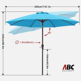 ABCCANOPY wind-resistant frame in breezy yard