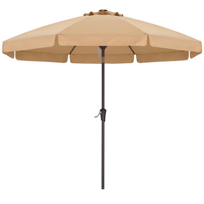 ABCCANOPY 10ft scalloped umbrella seen from top view providing wide shade