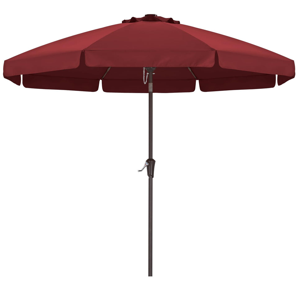 ABCCANOPY 9ft scalloped umbrella top view for shaded patio or poolside.