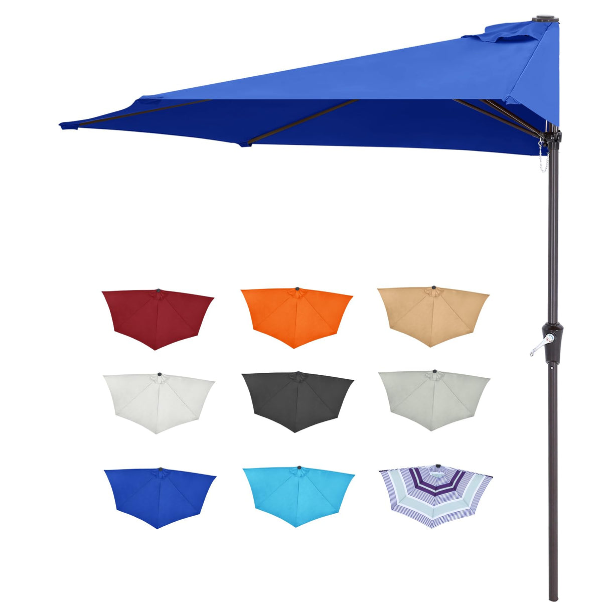 ABCCANOPY rust-free bronze steel pole provides sturdy support for outdoor shade.