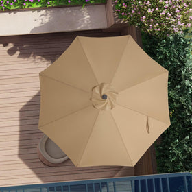 ABCCANOPY canopy replacement only preserves your umbrella ribs and pole.