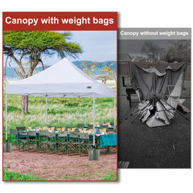 ABCCANOPY weights fitting legs of different diameters 15–50 mm