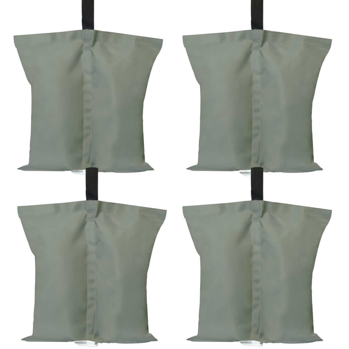 ABCCANOPY gray canopy weights front view securing a gazebo in light wind