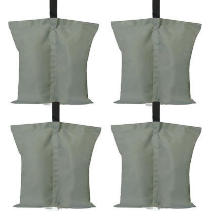 ABCCANOPY gray canopy weights front view securing a gazebo in light wind
