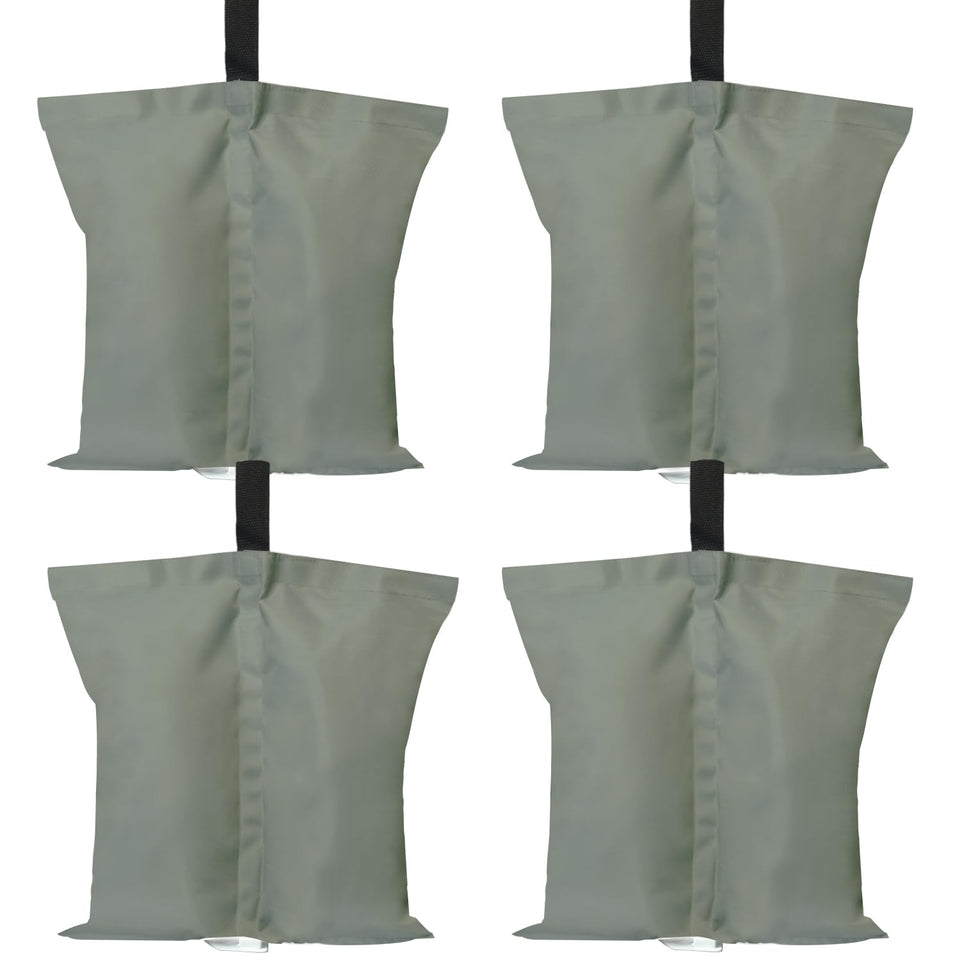 ABCCANOPY gray canopy weights front view securing a gazebo in light wind