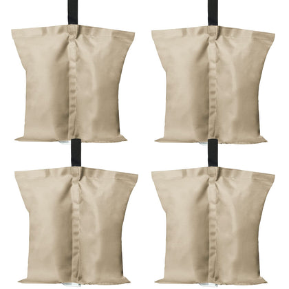 ABCCANOPY canopy weights beige pack with secure strap for windy stability.