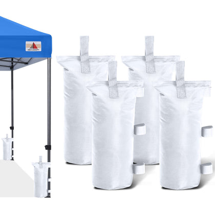 ABCCANOPY canopy weights set of 4 with top-opening design for easy filling and stability.