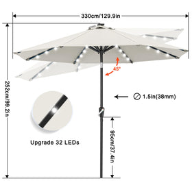 ABCCANOPY crank lift and tilt mechanism for quick shade adjustment