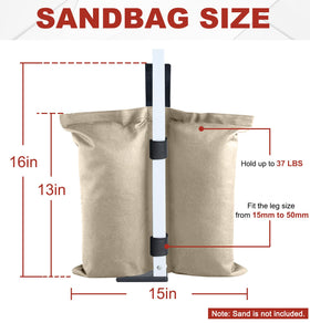 ABCCANOPY 1680D waterproof fabric weight bag for outdoor durability.