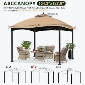ABCCANOPY easy installation for backyard gazebo upgrade
