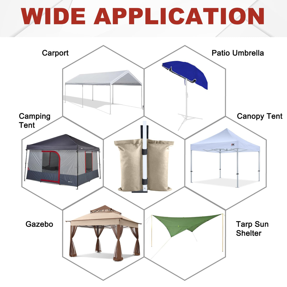 ABCCANOPY two-strap Velcro system enables quick, stable setup.