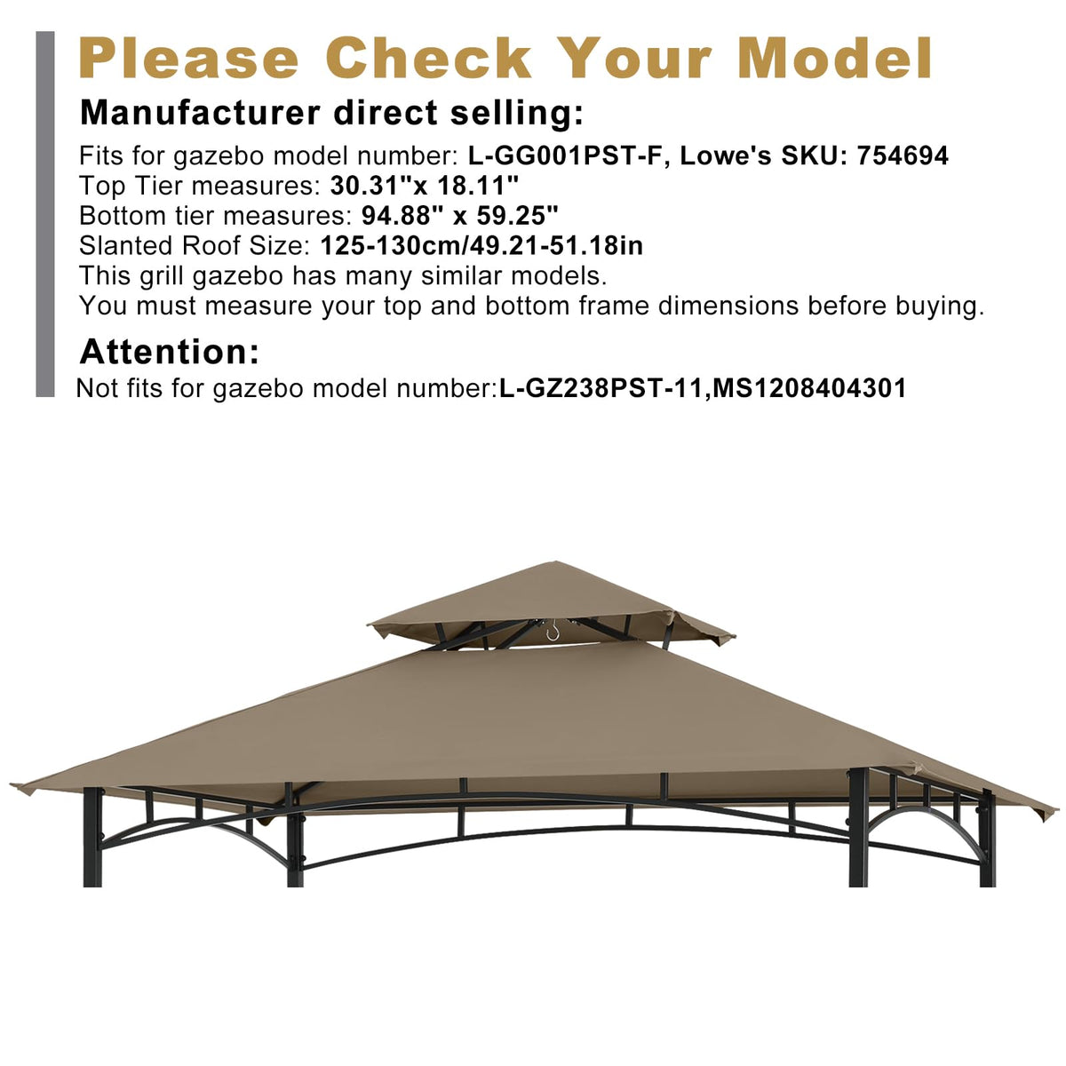 ABCCANOPY L-GG001PST-F model fit-check for compatibility