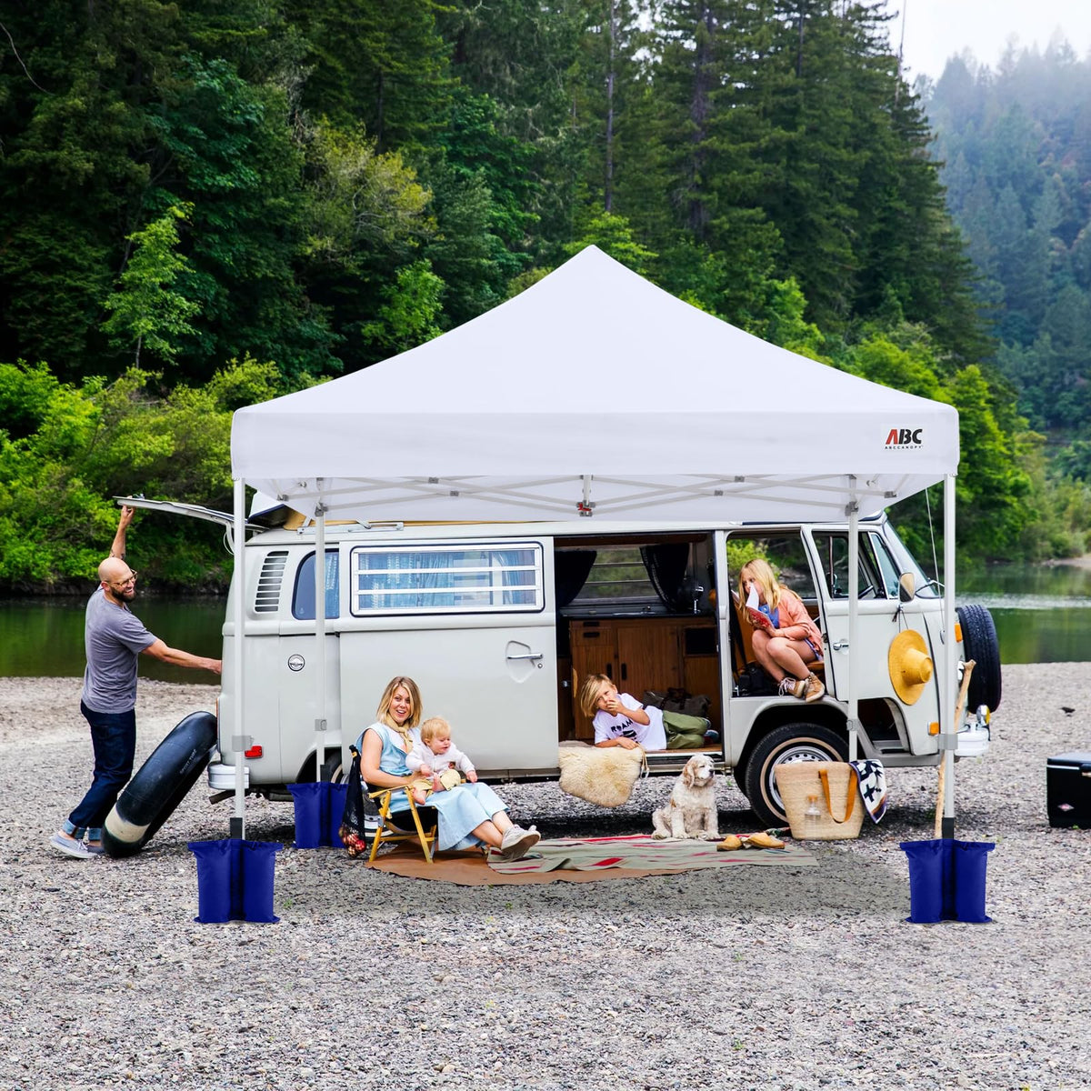 ABCCANOPY four-pack offers practical stability without sand