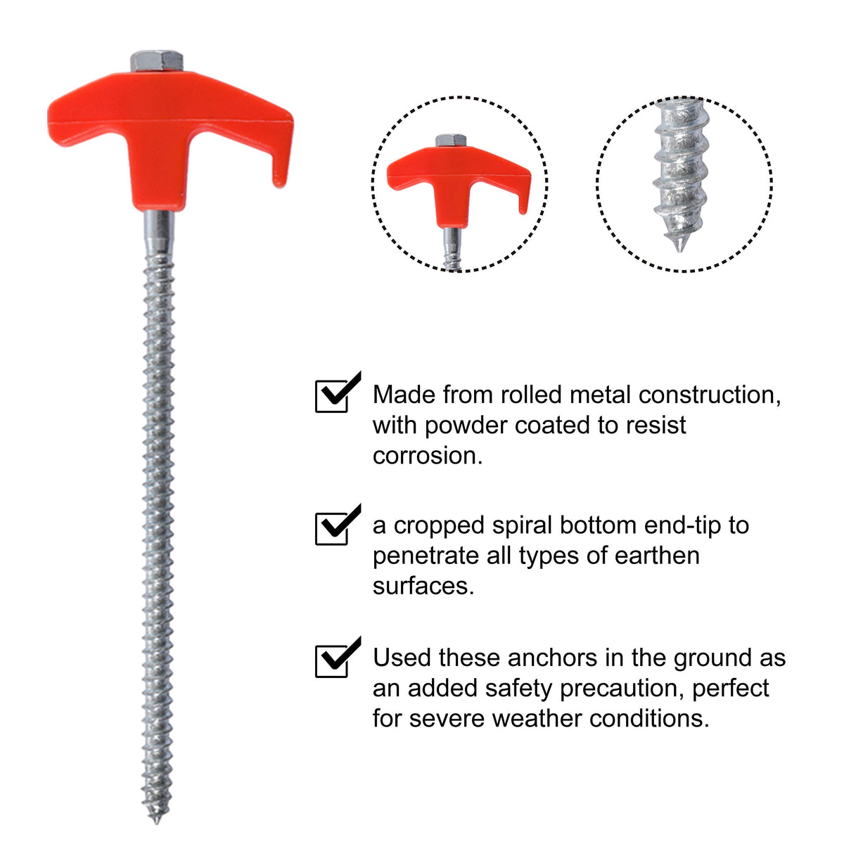 ABCCANOPY adapter included expands anchoring options.