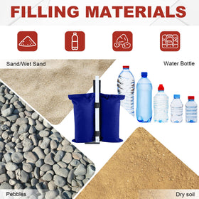 ABCCANOPY pvc-coated-weight-bag keeps contents dry outdoors