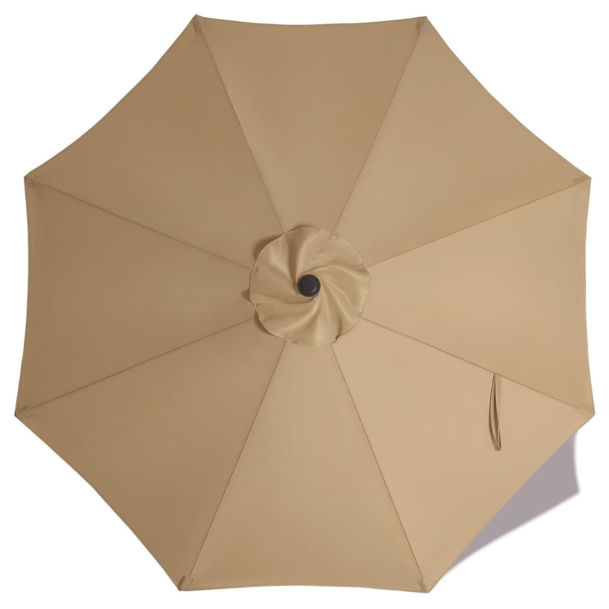 ABCCANOPY khaki replacement canopy top for 9ft 8-rib umbrella, durable shade option.
