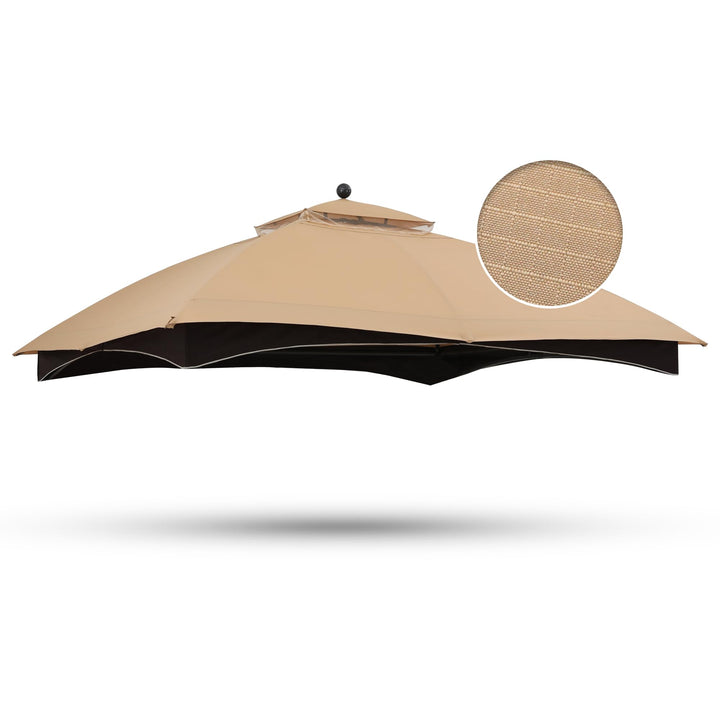 ABCCANOPY RipLock gazebo top in beige for lowes allen roth fits 2012-2016