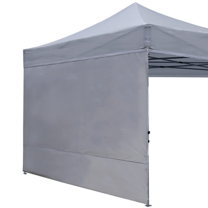 ABCCANOPY SunWall sidewall for 10x10 gray, blocks UV rays while sealing sides.