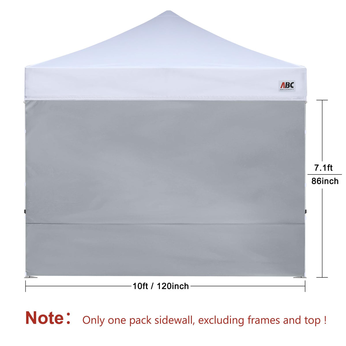 ABCCANOPY SunWall with zip connectors enables seamless joining of walls.