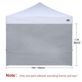 ABCCANOPY SunWall with zip connectors enables seamless joining of walls.