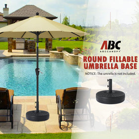 ABCCANOPY black elegant base design complements any patio decor.