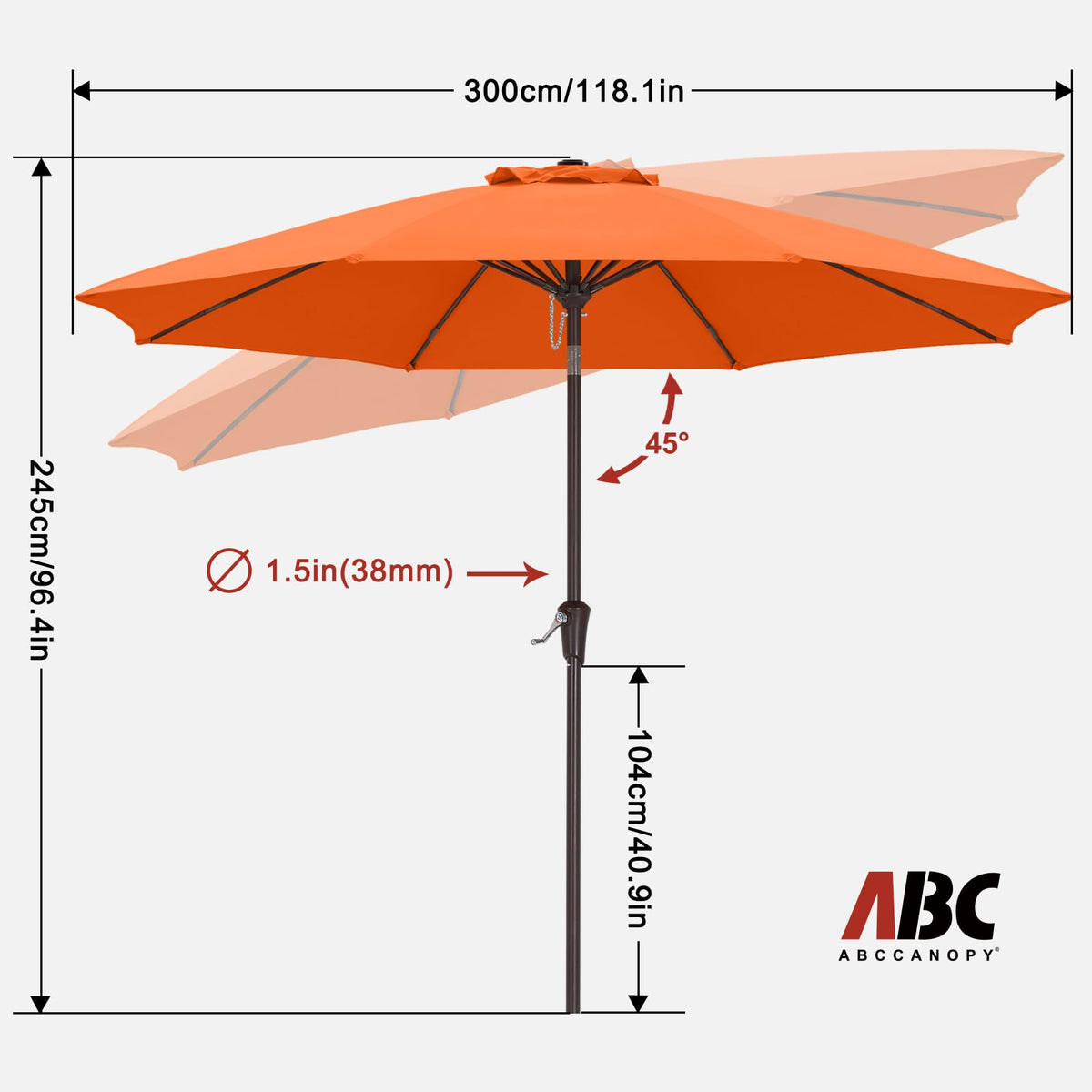 ABCCANOPY UPF 50+ fabric blocks UV rays while staying waterproof.