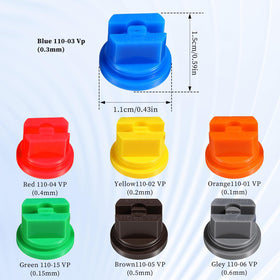 Abeillo spray nozzle tip 0.2mm enables consistent distribution across garden beds
