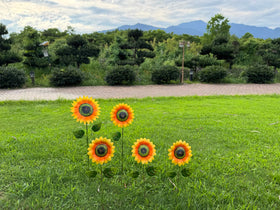 ABELOTS easy-install stakes insert into soil for quick outdoor decor.