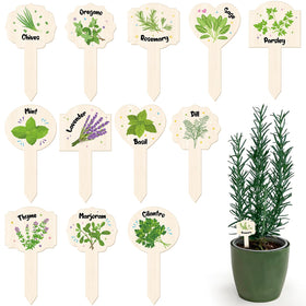 Abilat 24-pcs plant label signs offer clear garden labeling.