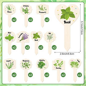 Abilat pre-printed herb styles simplify labeling for pots and beds.