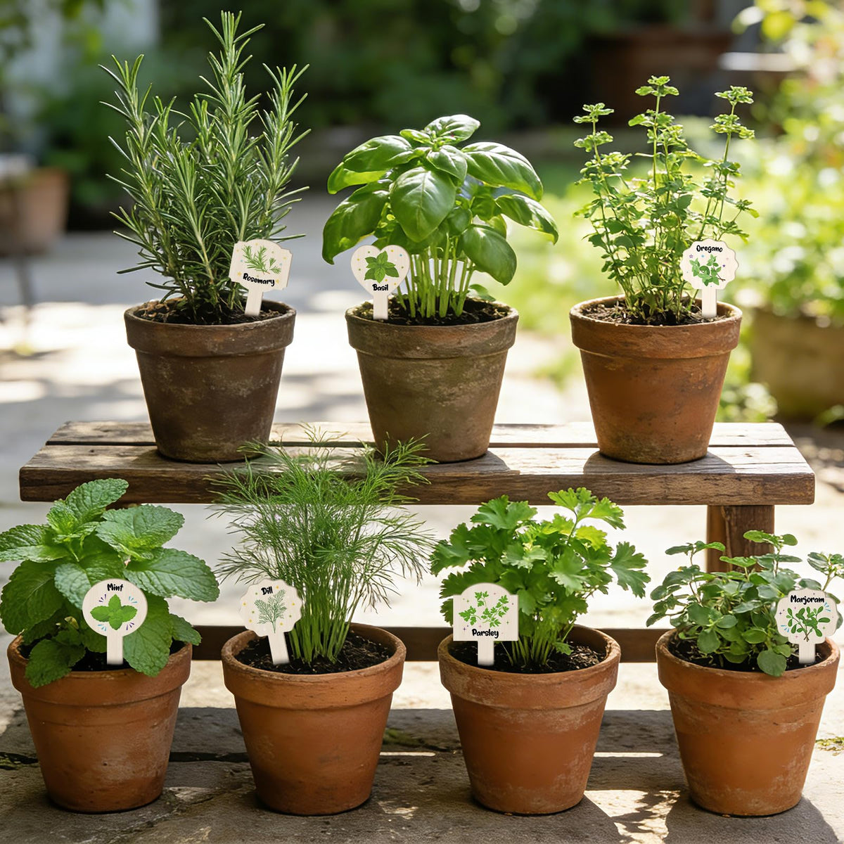 Abilat waterproof wooden plant tags withstand outdoor rain and humidity.