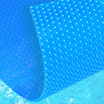 Abimars 16mil solar pool cover heat-boost closely fits pools to warm water faster.