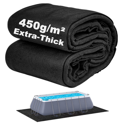 Abimars pool liner pad underfoot comfort with extra thickness for puncture resistance.