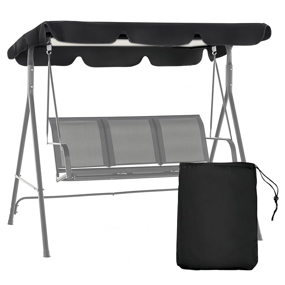 Abiphop patio swing canopy 64x45 top offering shaded outdoor seating