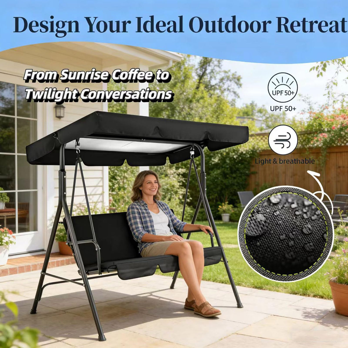 Includes storage bag for portable canopy when not in use