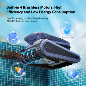 ABNEMEN Sat40 waterline cleaning in action reduces surface debris