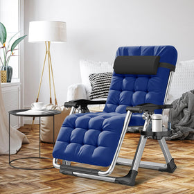 ABORON Zero Gravity Chair side view shows ergonomic contour and adjustable recline