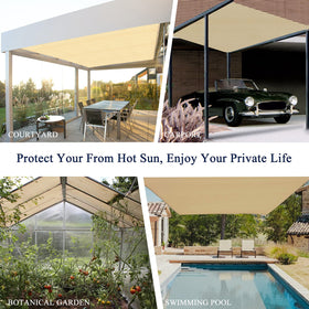 ABOSUN reinforced copper grommets enable easy hanging with rope.