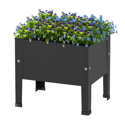 aboxoo 2-pack 14-inch raised garden bed with legs for patio vegetable growing