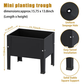 aboxoo non-toxic planter box safe for vegetables, herbs, and flowers