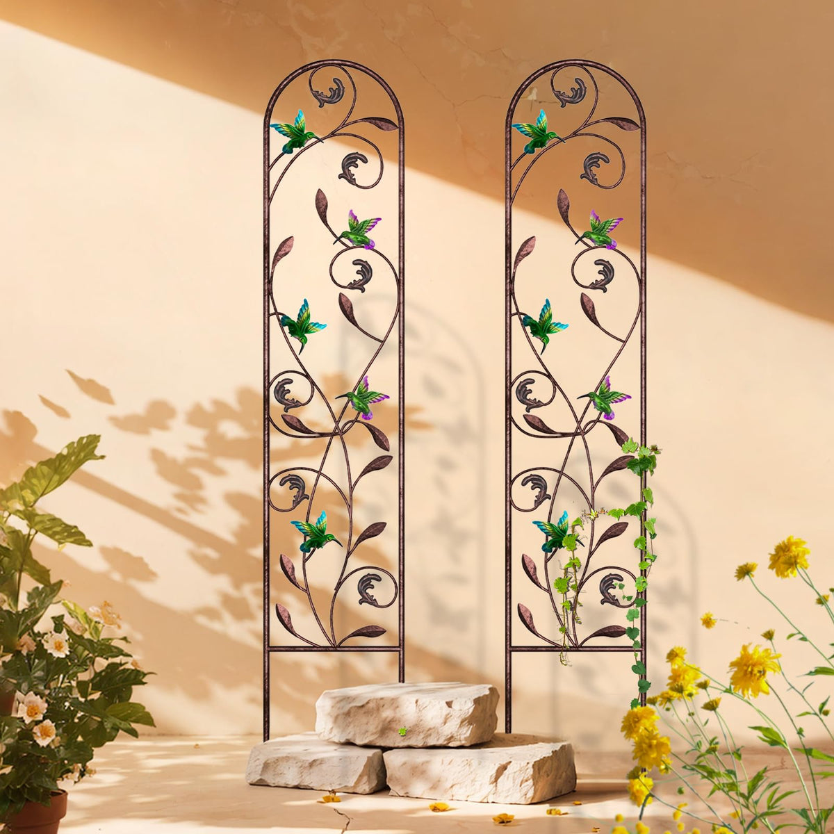 aboxoo outdoor backdrop supports creeping plants and climbing vines