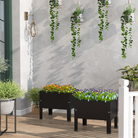 aboxoo planter accommodates vegetables and herbs for easy home growing