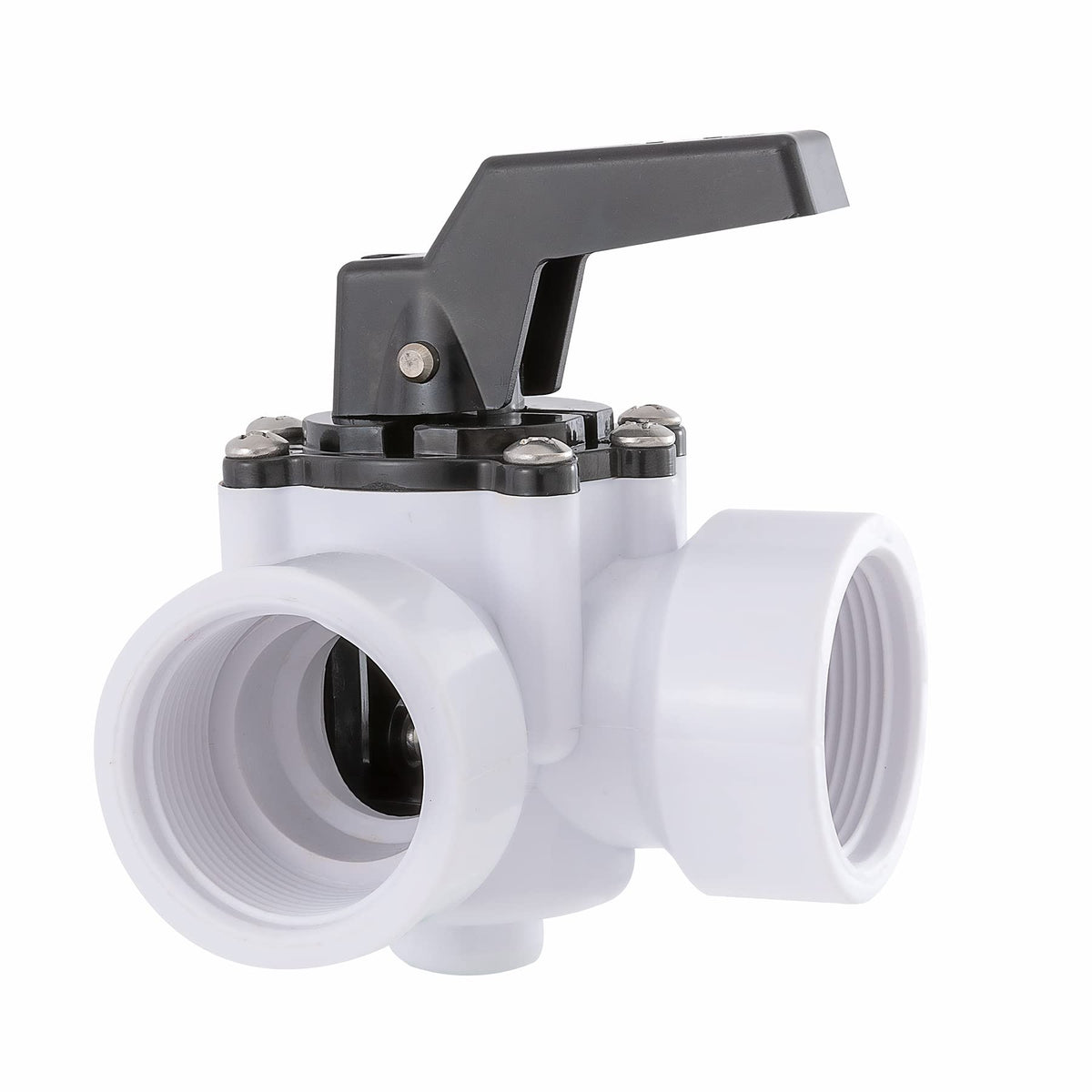 Abplag PVC valve body shows corrosion resistance for outdoor pools.