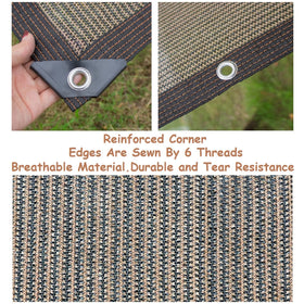 Abrotain breathable mesh fabric keeps air flowing around porches and balconies.